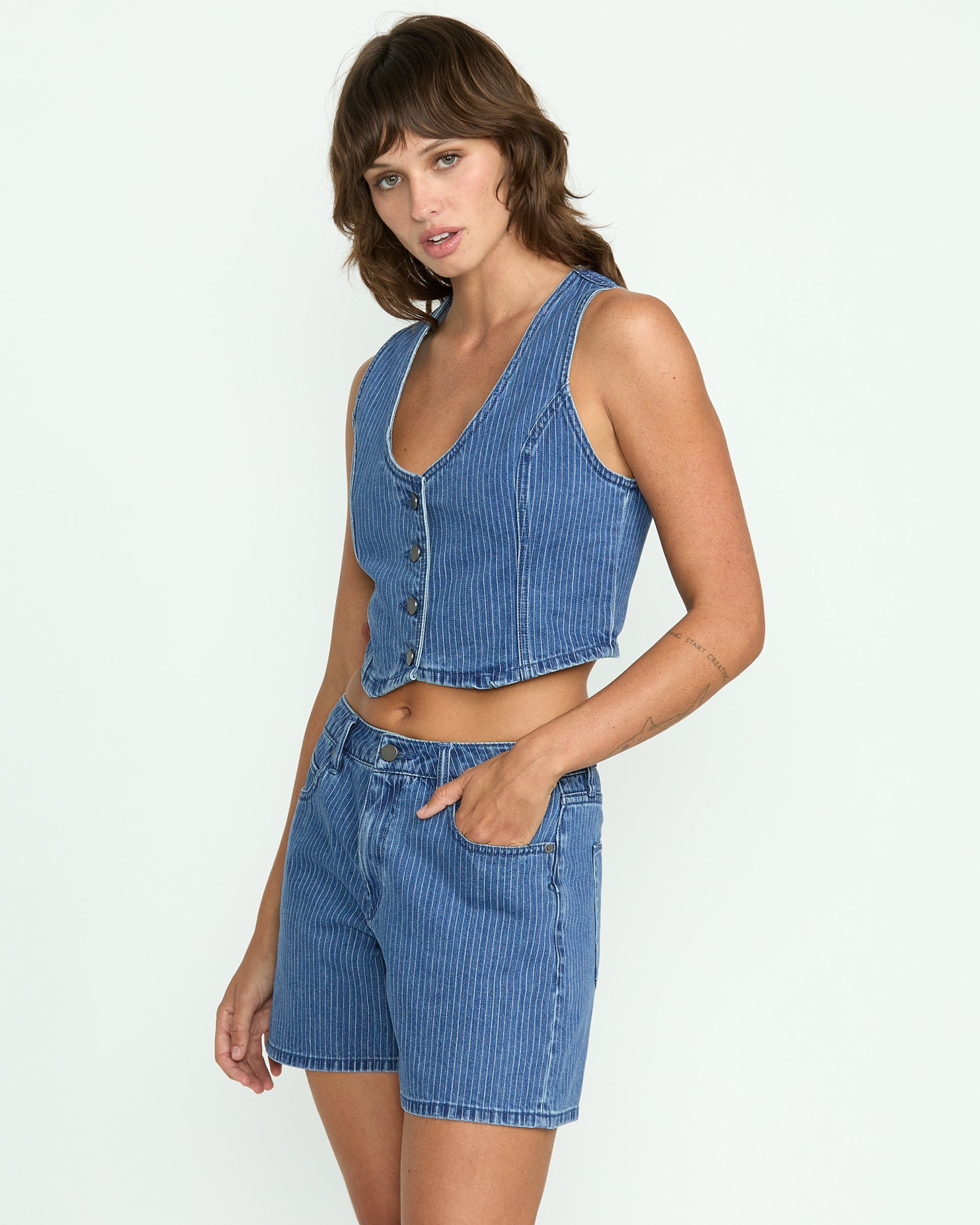 Women's Stoned Boyfriend Vest
